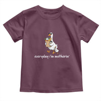 Everyday I'm Motherin Toddler T Shirt Funny Goose Mom