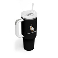 Everyday I'm Motherin Tumbler With Handle Funny Goose Mom