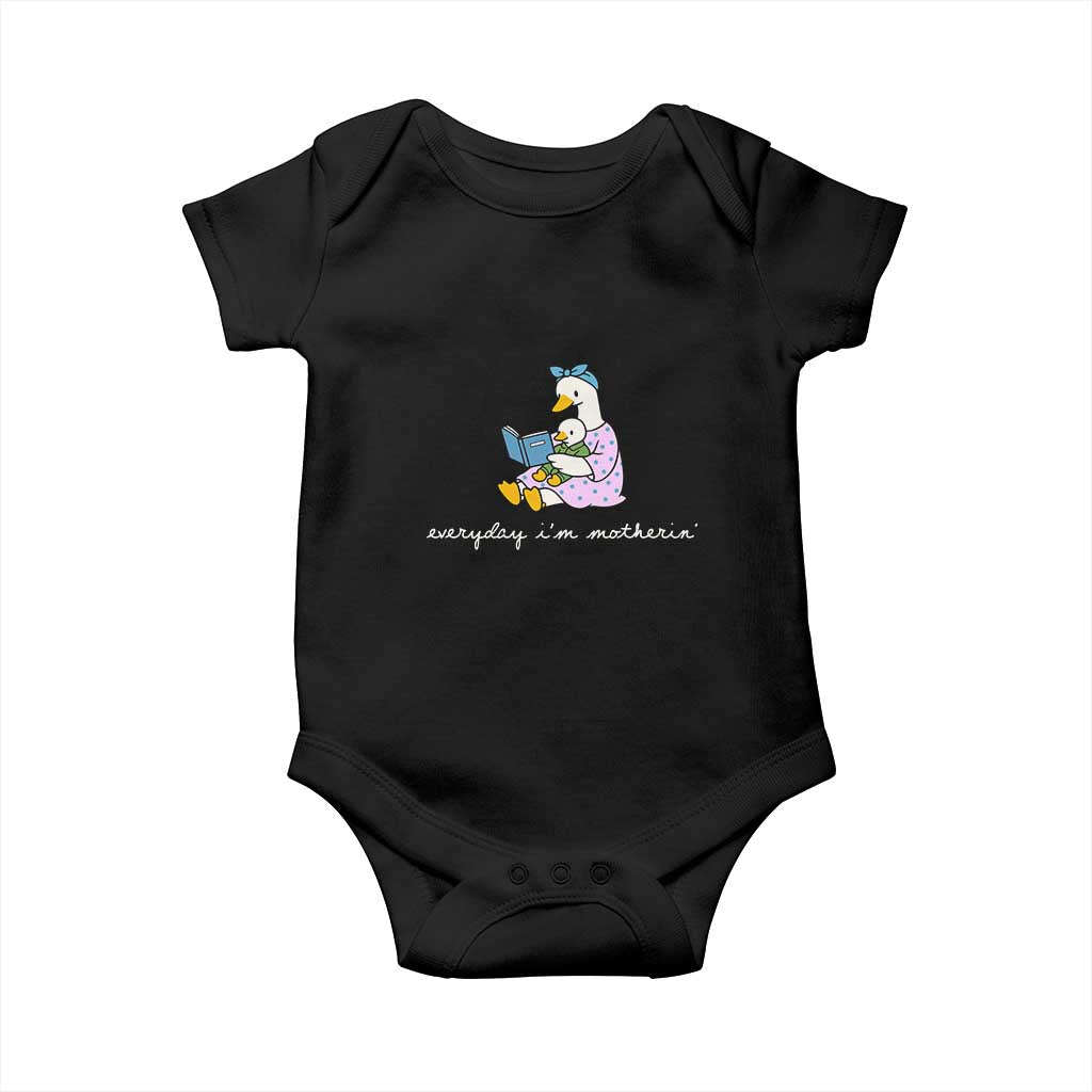 Everyday I'm Motherin Baby Onesie Funny Goose Mom Mother Day Gifts