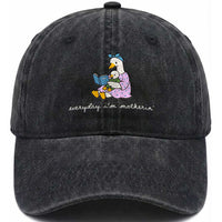 Everyday I'm Motherin Washed Cotton Baseball Cap Funny Goose Mom Mother Day Gifts