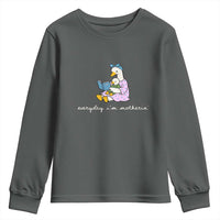 Everyday I'm Motherin Youth Sweatshirt Funny Goose Mom Mother Day Gifts
