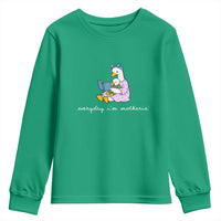 Everyday I'm Motherin Youth Sweatshirt Funny Goose Mom Mother Day Gifts