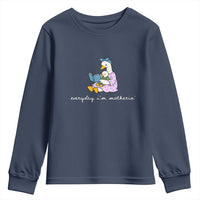Everyday I'm Motherin Youth Sweatshirt Funny Goose Mom Mother Day Gifts
