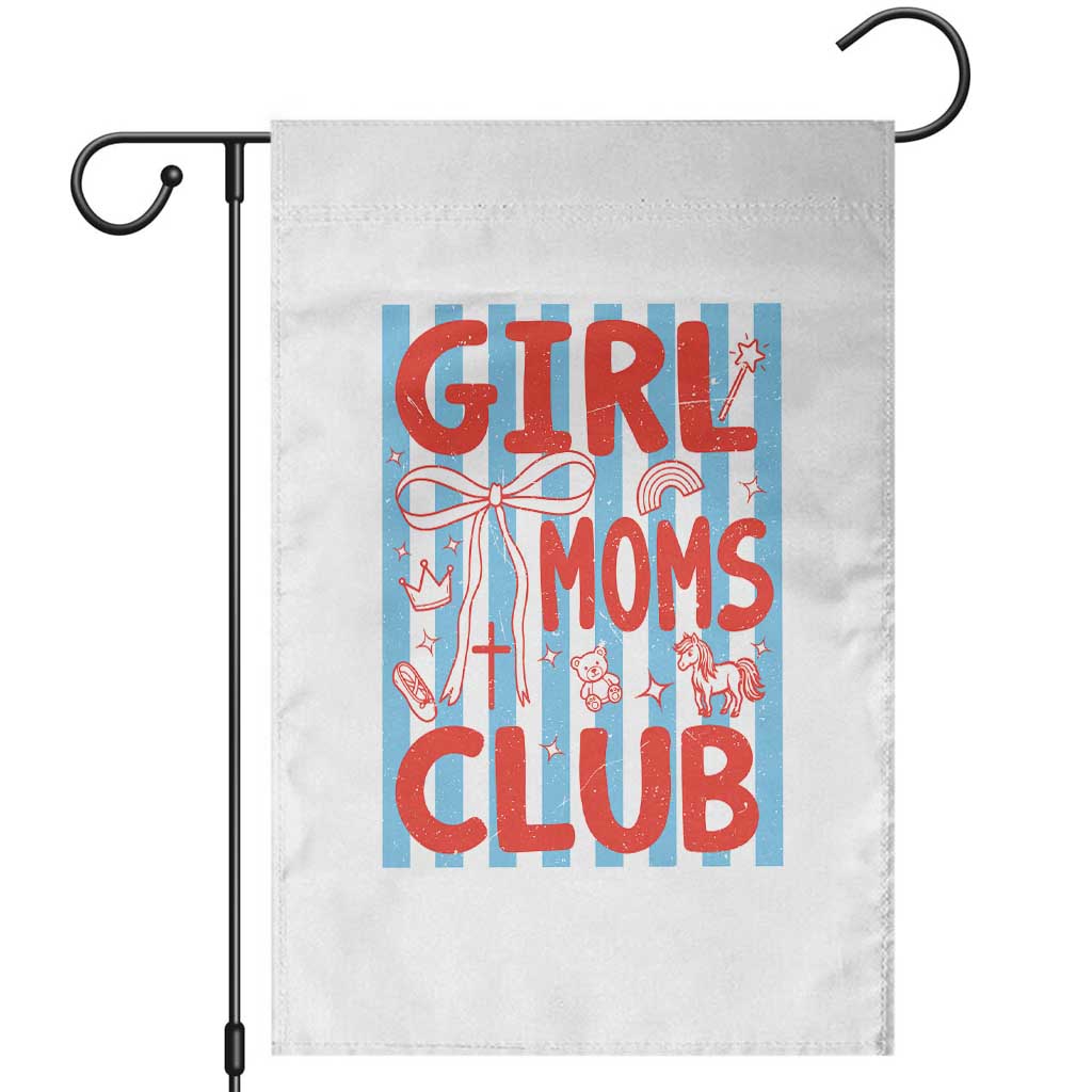 Girl Mom Club Garden Flag Pregnancy Announcement First Time Mother's Day