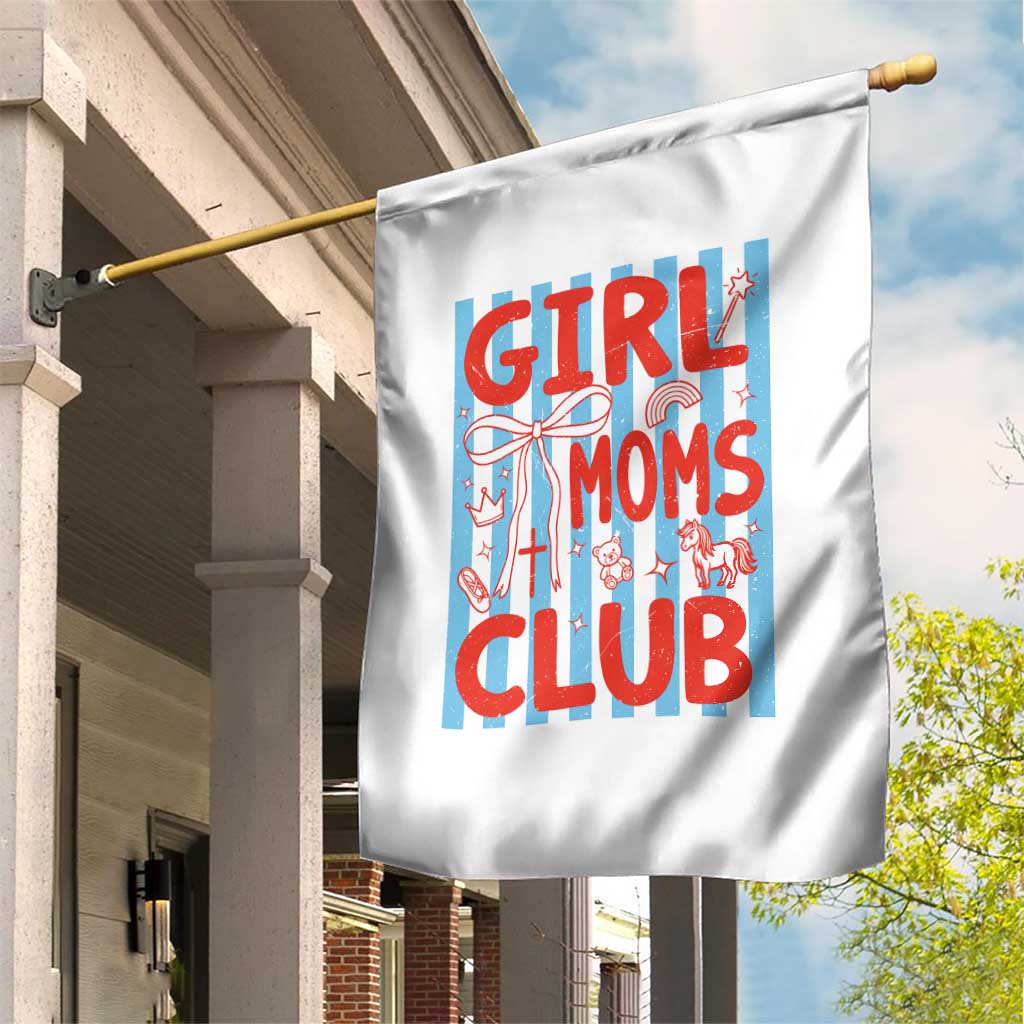 Girl Mom Club Garden Flag Pregnancy Announcement First Time Mother's Day