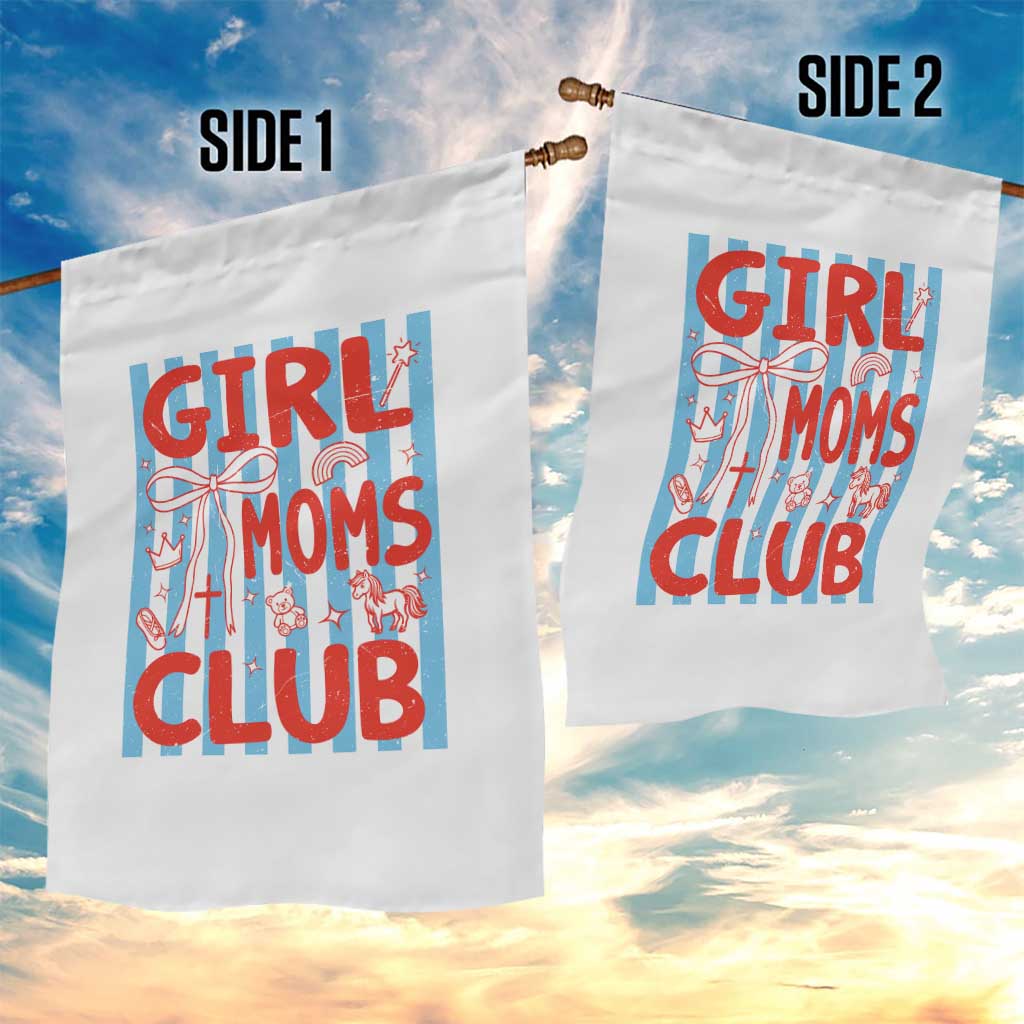 Girl Mom Club Garden Flag Pregnancy Announcement First Time Mother's Day