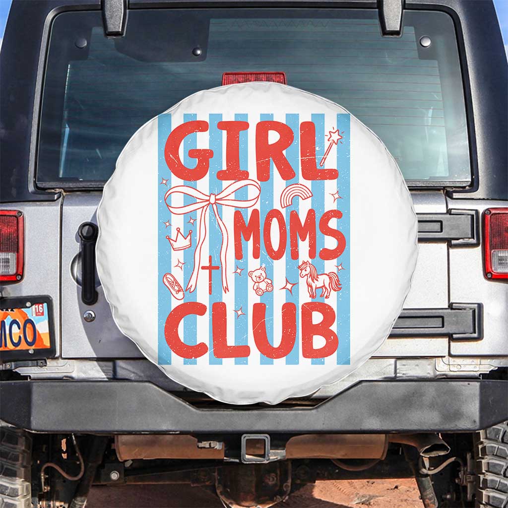 Girl Mom Club Spare Tire Cover Pregnancy Announcement First Time Mother's Day