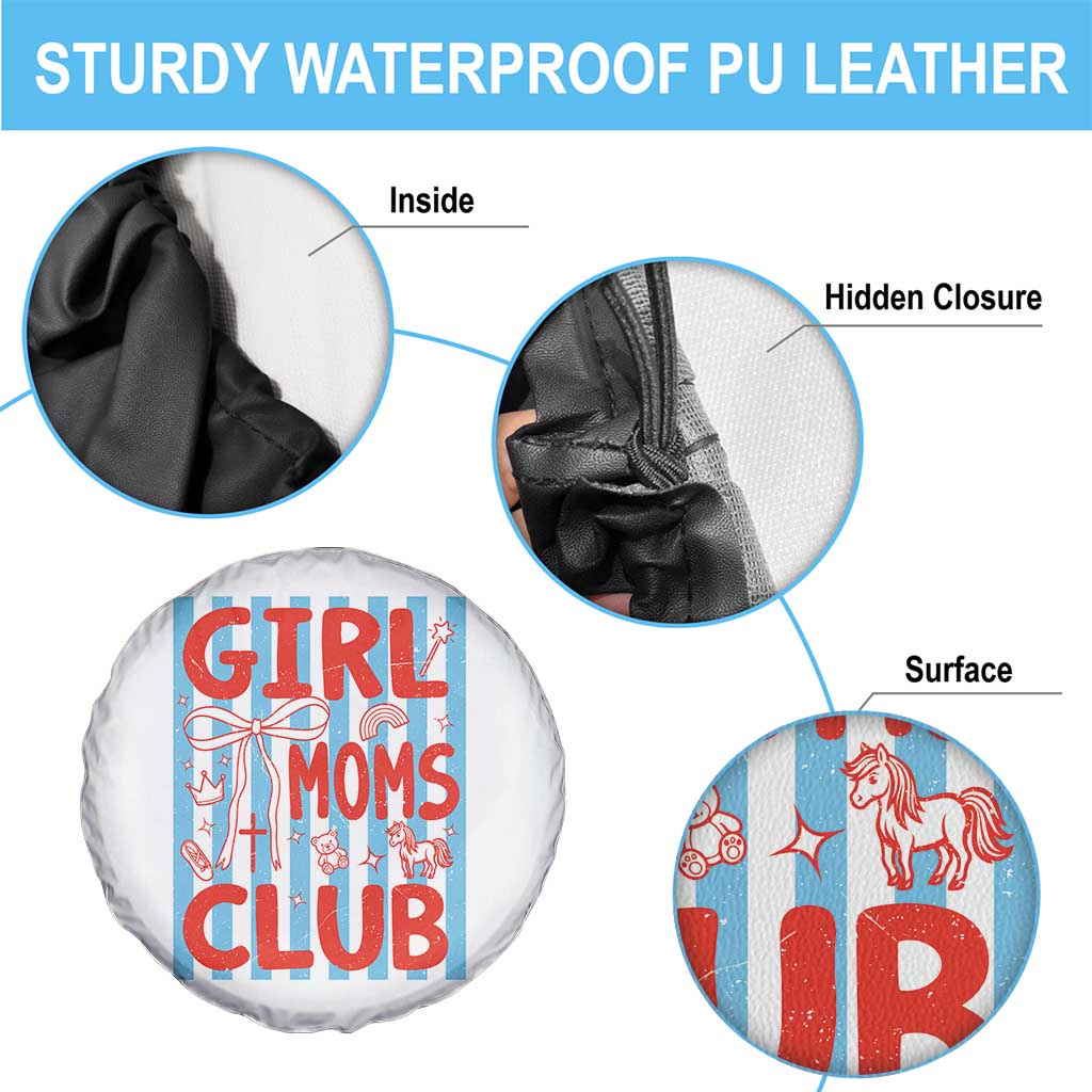 Girl Mom Club Spare Tire Cover Pregnancy Announcement First Time Mother's Day