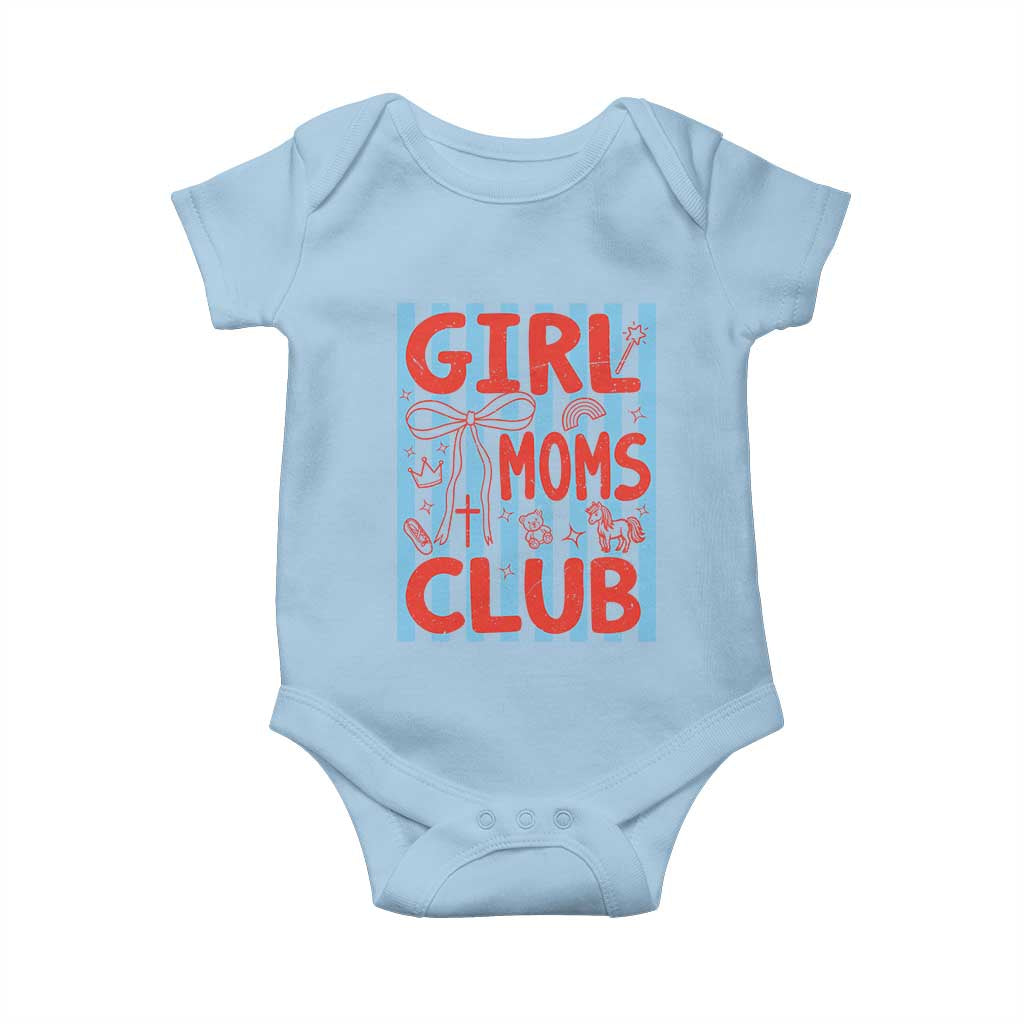 Girl Mom Club Baby Onesie Pregnancy Announcement First Time Mother's Day