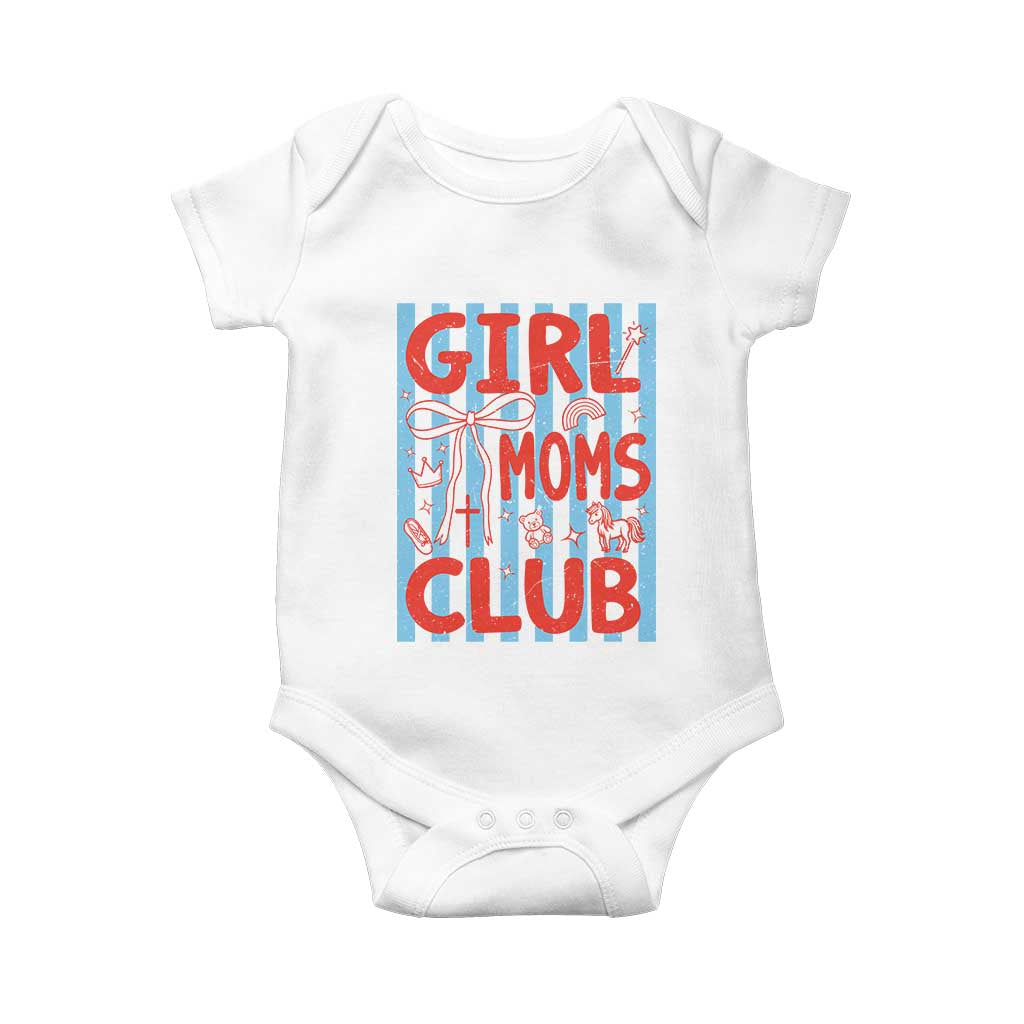 Girl Mom Club Baby Onesie Pregnancy Announcement First Time Mother's Day