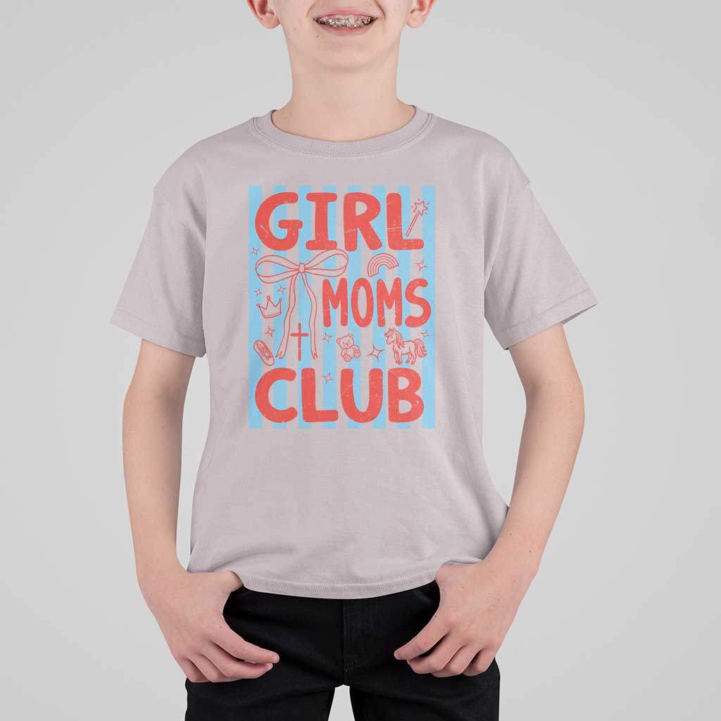 Girl Mom Club T Shirt For Kid Pregnancy Announcement First Time Mother's Day