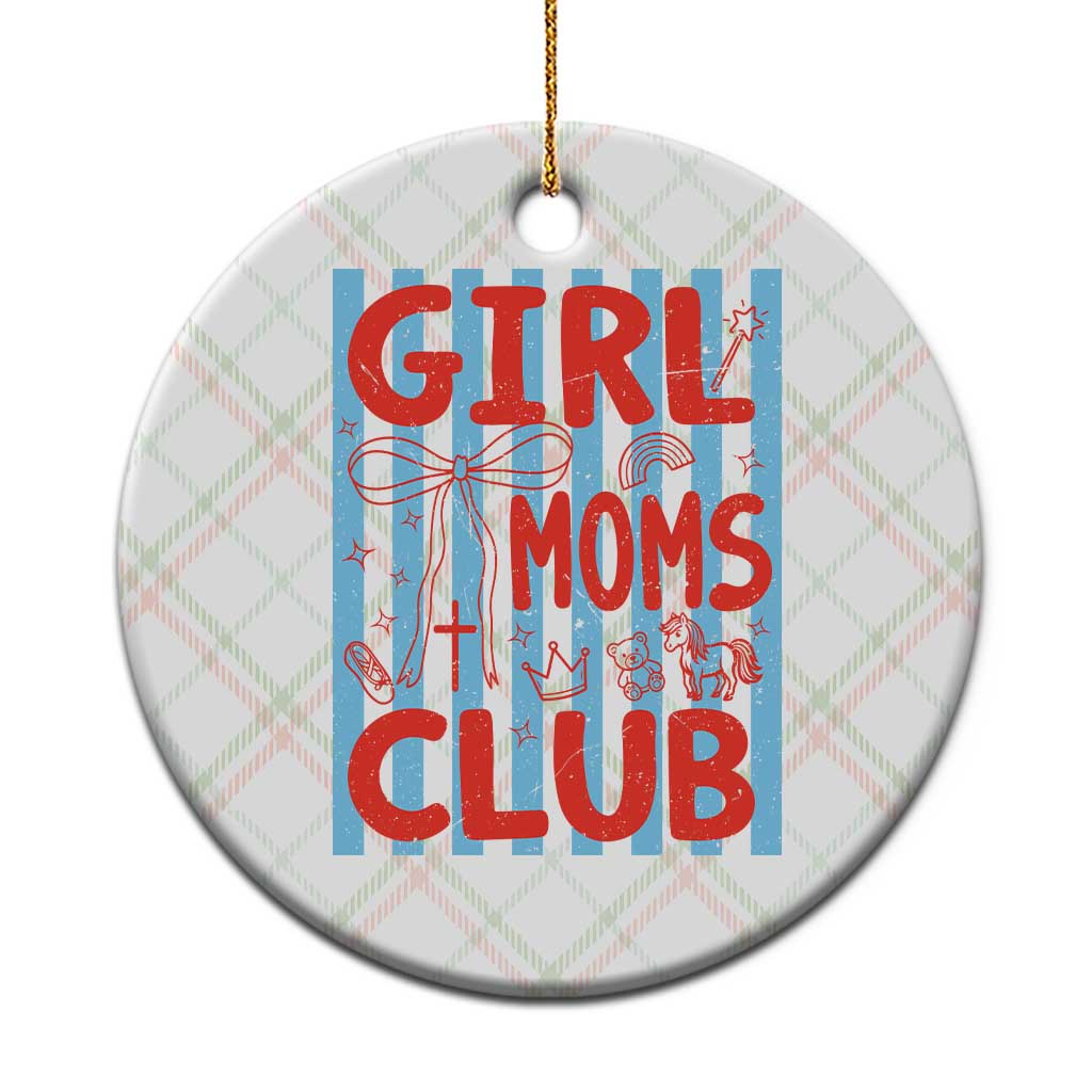 Girl Mom Club Ceramic Ornament Pregnancy Announcement First Time Mother's Day