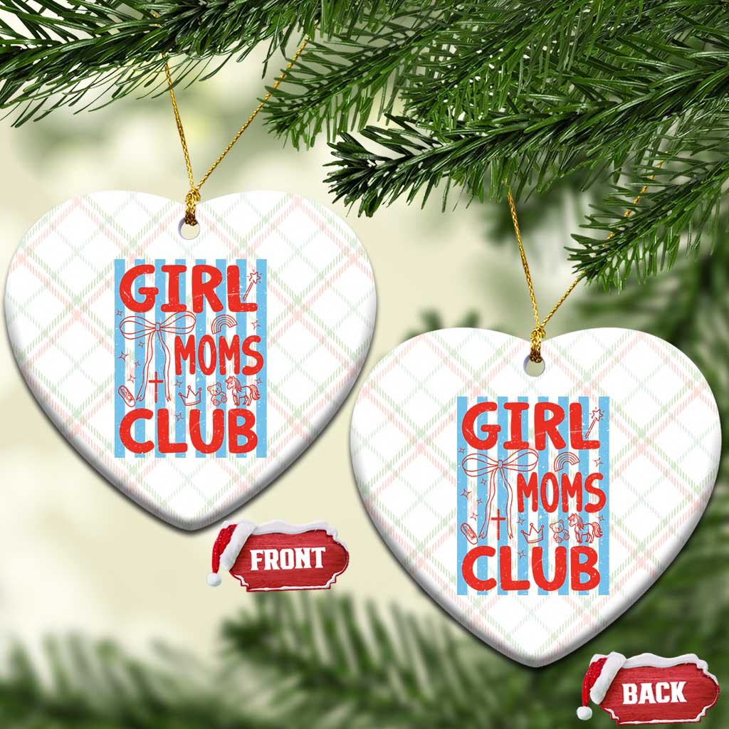 Girl Mom Club Ceramic Ornament Pregnancy Announcement First Time Mother's Day