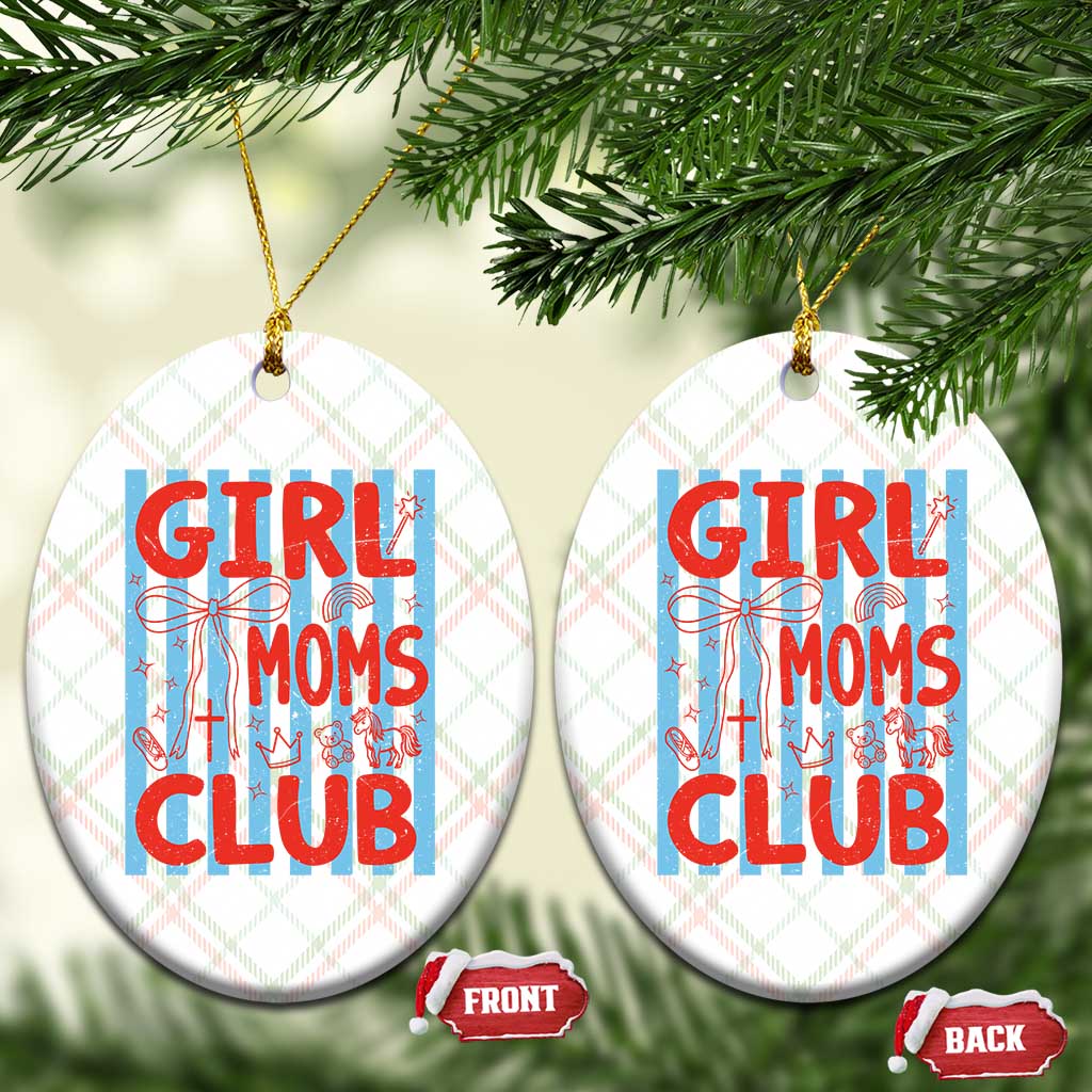 Girl Mom Club Ceramic Ornament Pregnancy Announcement First Time Mother's Day