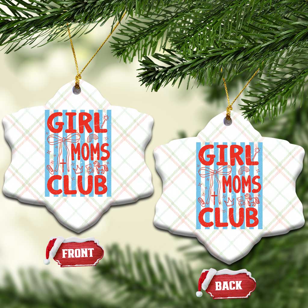 Girl Mom Club Ceramic Ornament Pregnancy Announcement First Time Mother's Day