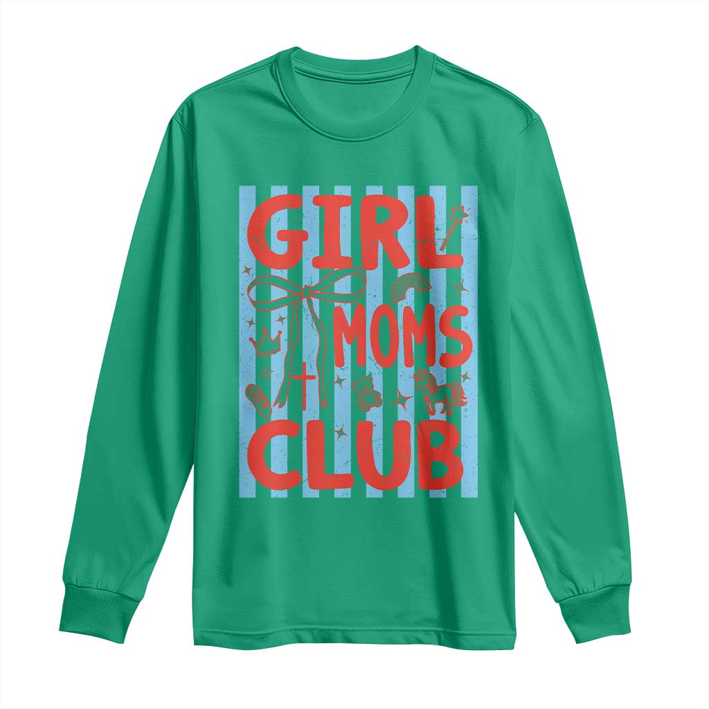 Girl Mom Club Long Sleeve Shirt Pregnancy Announcement First Time Mother's Day