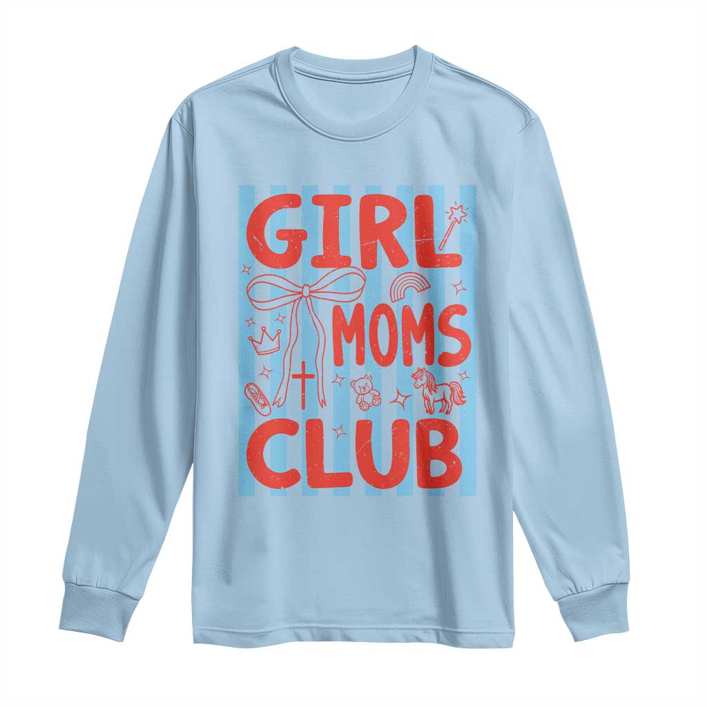 Girl Mom Club Long Sleeve Shirt Pregnancy Announcement First Time Mother's Day