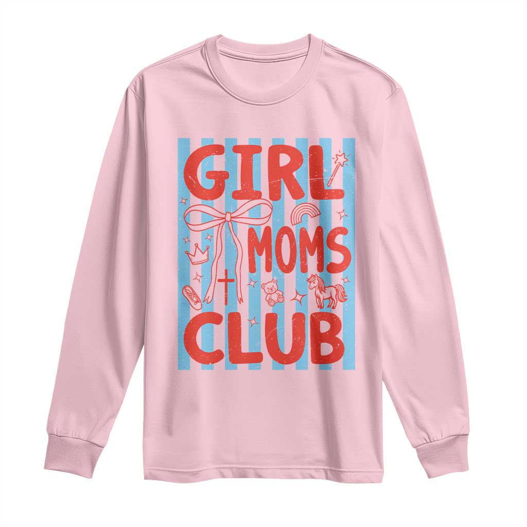 Girl Mom Club Long Sleeve Shirt Pregnancy Announcement First Time Mother's Day