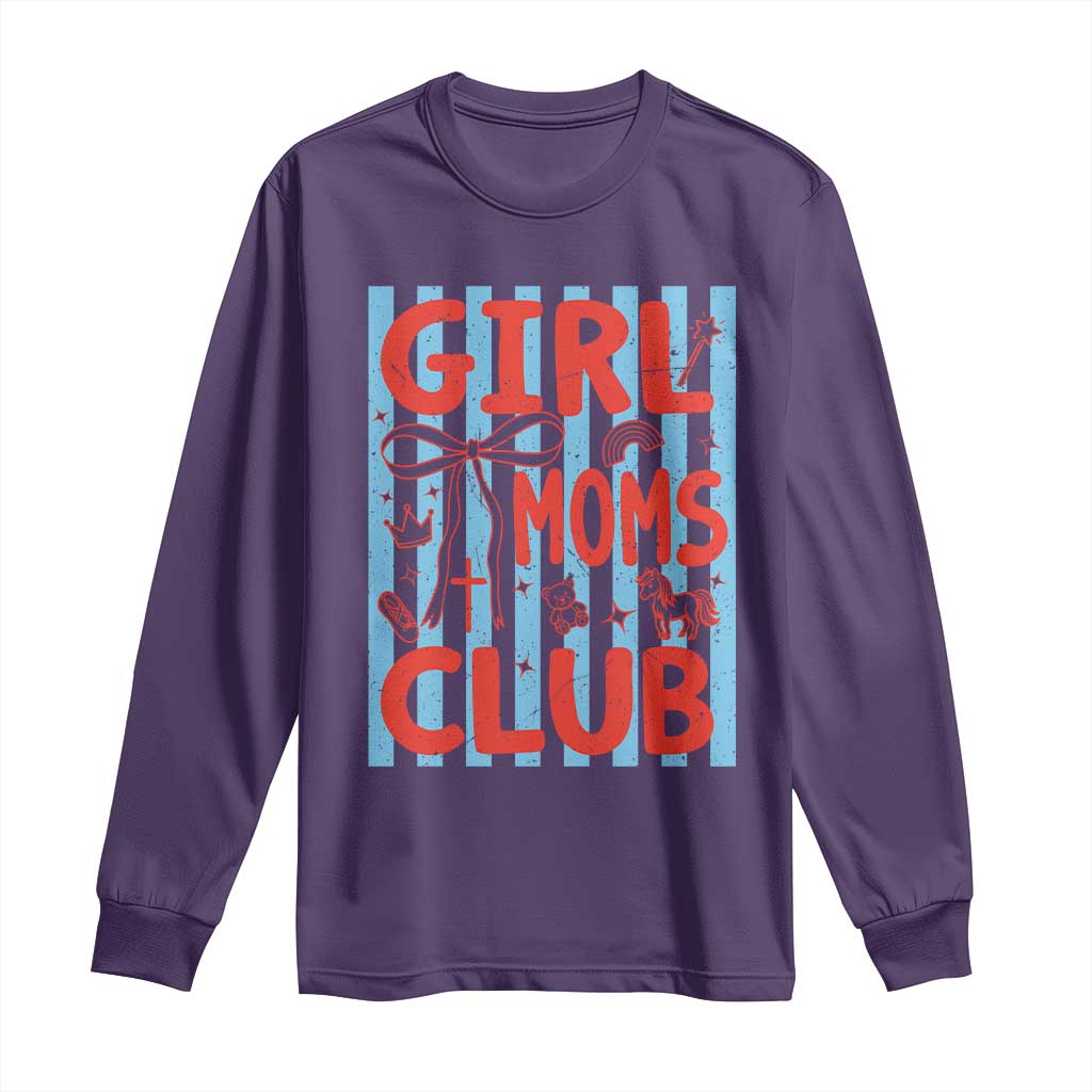 Girl Mom Club Long Sleeve Shirt Pregnancy Announcement First Time Mother's Day