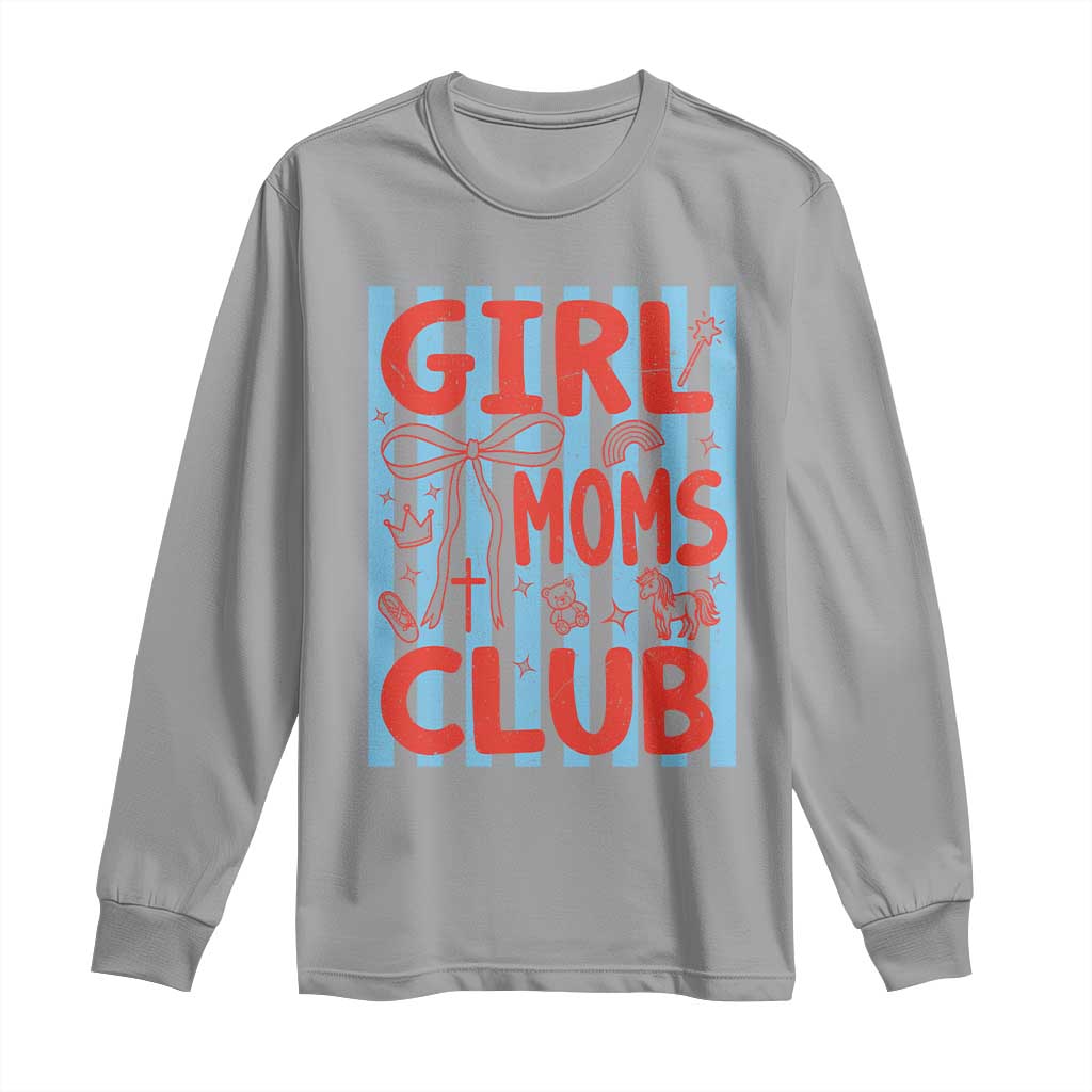 Girl Mom Club Long Sleeve Shirt Pregnancy Announcement First Time Mother's Day