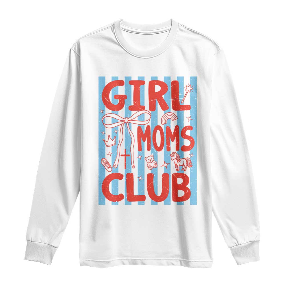 Girl Mom Club Long Sleeve Shirt Pregnancy Announcement First Time Mother's Day