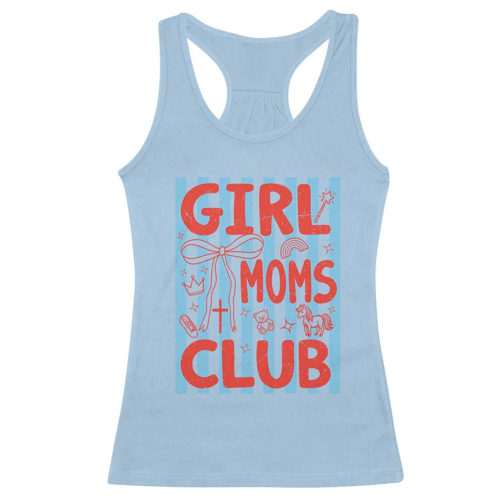 Girl Mom Club Racerback Tank Top Pregnancy Announcement First Time Mother's Day