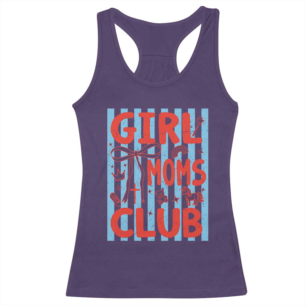 Girl Mom Club Racerback Tank Top Pregnancy Announcement First Time Mother's Day