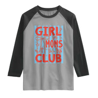 Girl Mom Club Raglan Shirt Pregnancy Announcement First Time Mother's Day