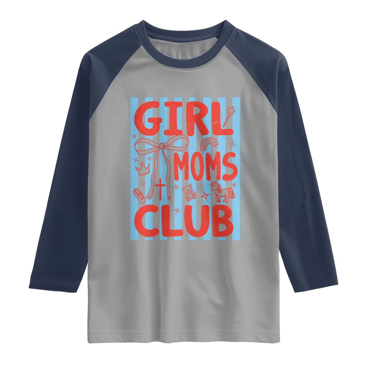 Girl Mom Club Raglan Shirt Pregnancy Announcement First Time Mother's Day