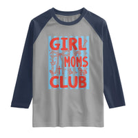 Girl Mom Club Raglan Shirt Pregnancy Announcement First Time Mother's Day