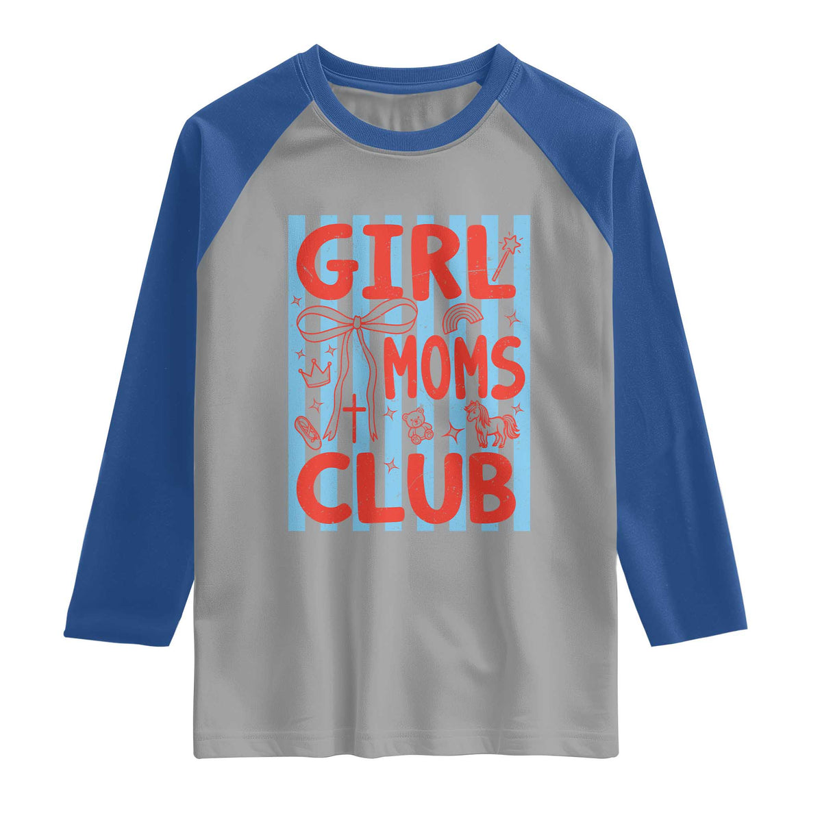 Girl Mom Club Raglan Shirt Pregnancy Announcement First Time Mother's Day