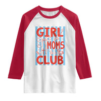 Girl Mom Club Raglan Shirt Pregnancy Announcement First Time Mother's Day
