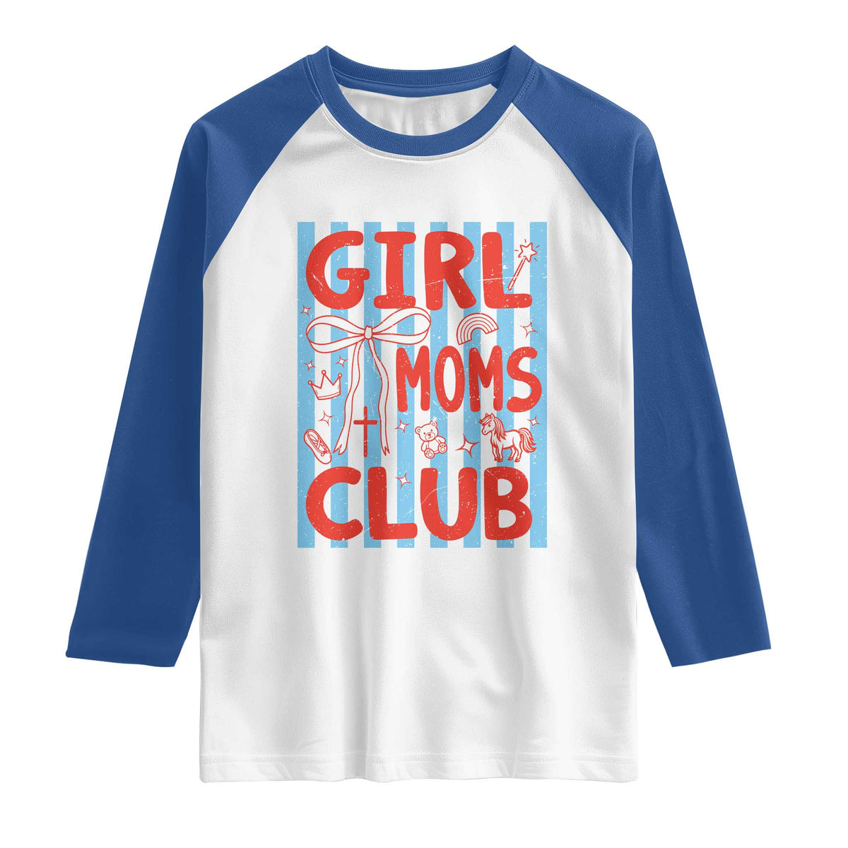 Girl Mom Club Raglan Shirt Pregnancy Announcement First Time Mother's Day