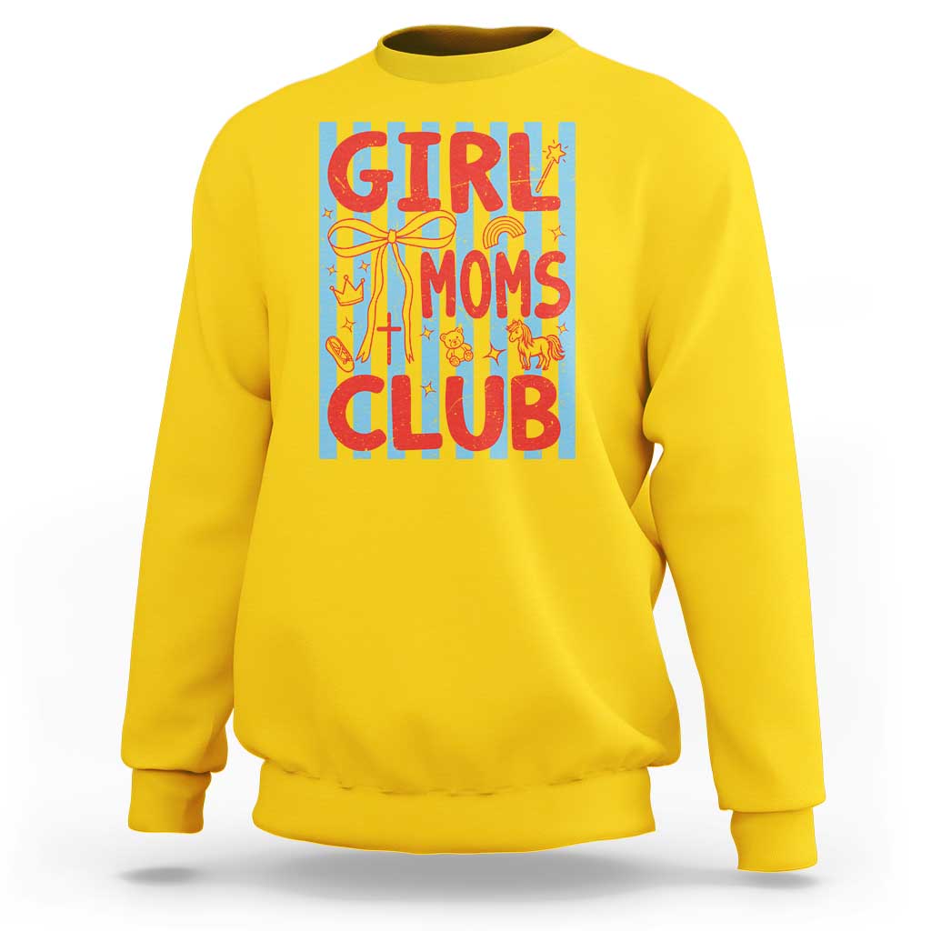 Girl Mom Club Sweatshirt Pregnancy Announcement First Time Mother's Day