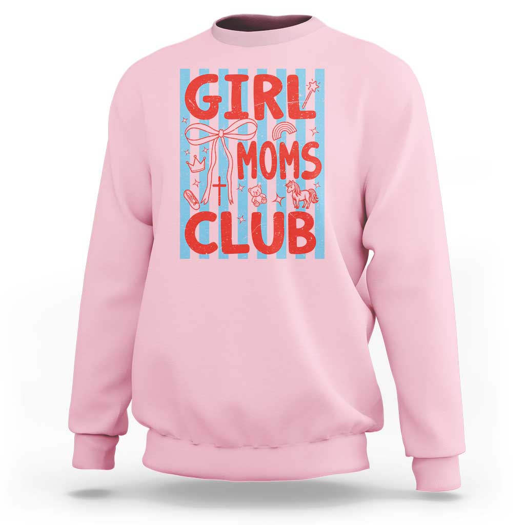 Girl Mom Club Sweatshirt Pregnancy Announcement First Time Mother's Day