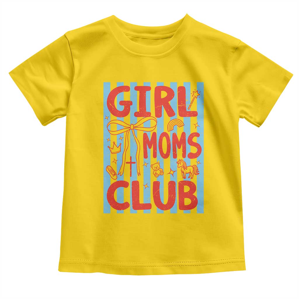 Girl Mom Club Toddler T Shirt Pregnancy Announcement First Time Mother's Day