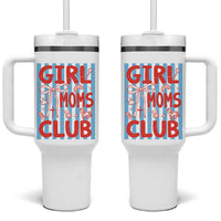 Girl Mom Club Tumbler With Handle Pregnancy Announcement First Time Mother's Day