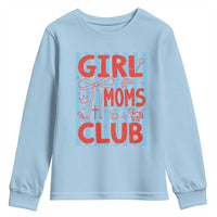 Girl Mom Club Youth Sweatshirt Pregnancy Announcement First Time Mother's Day