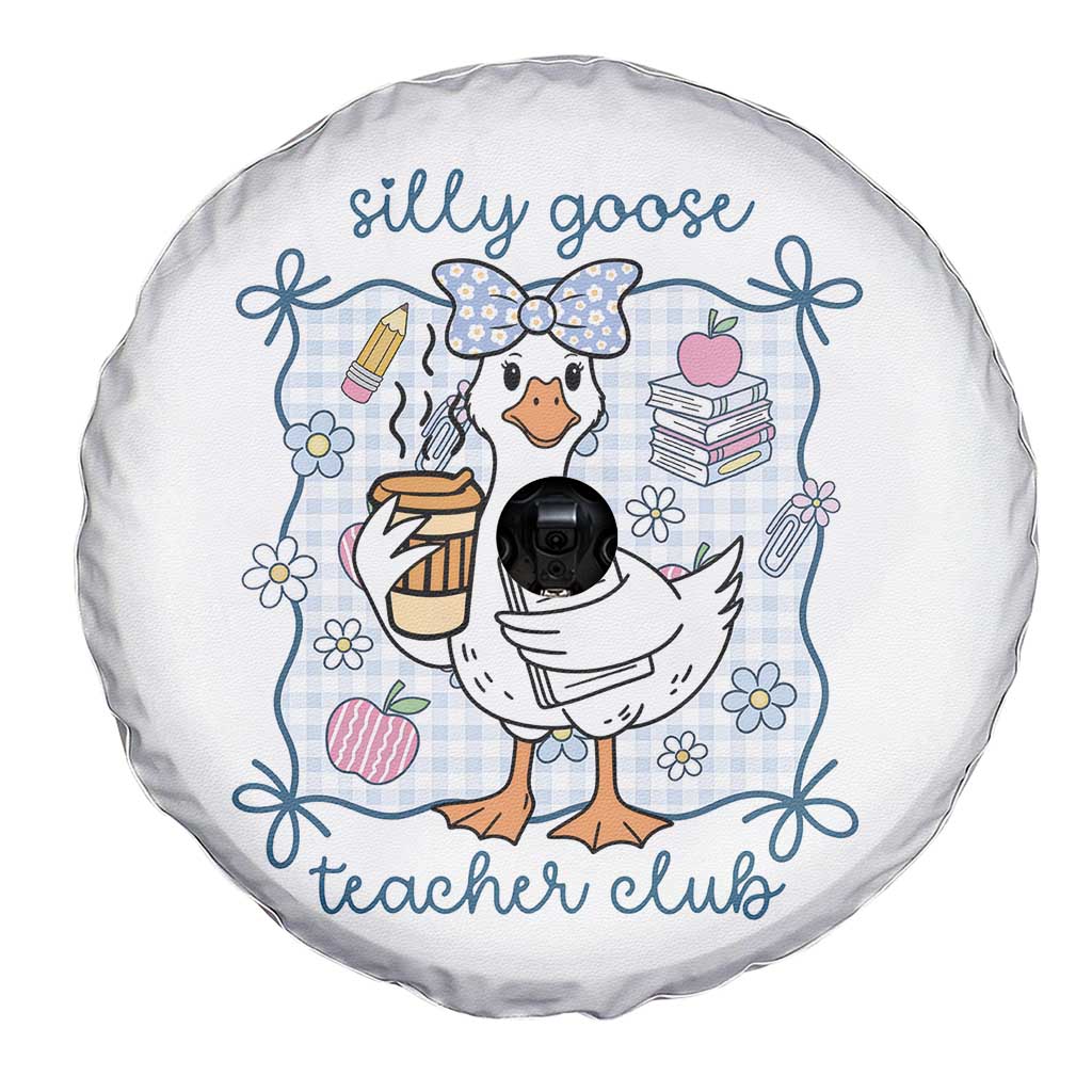 Silly Goose Teacher Club Spare Tire Cover Funny Back to School First Day