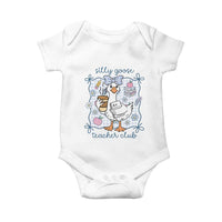Silly Goose Teacher Club Baby Onesie Funny Back to School First Day