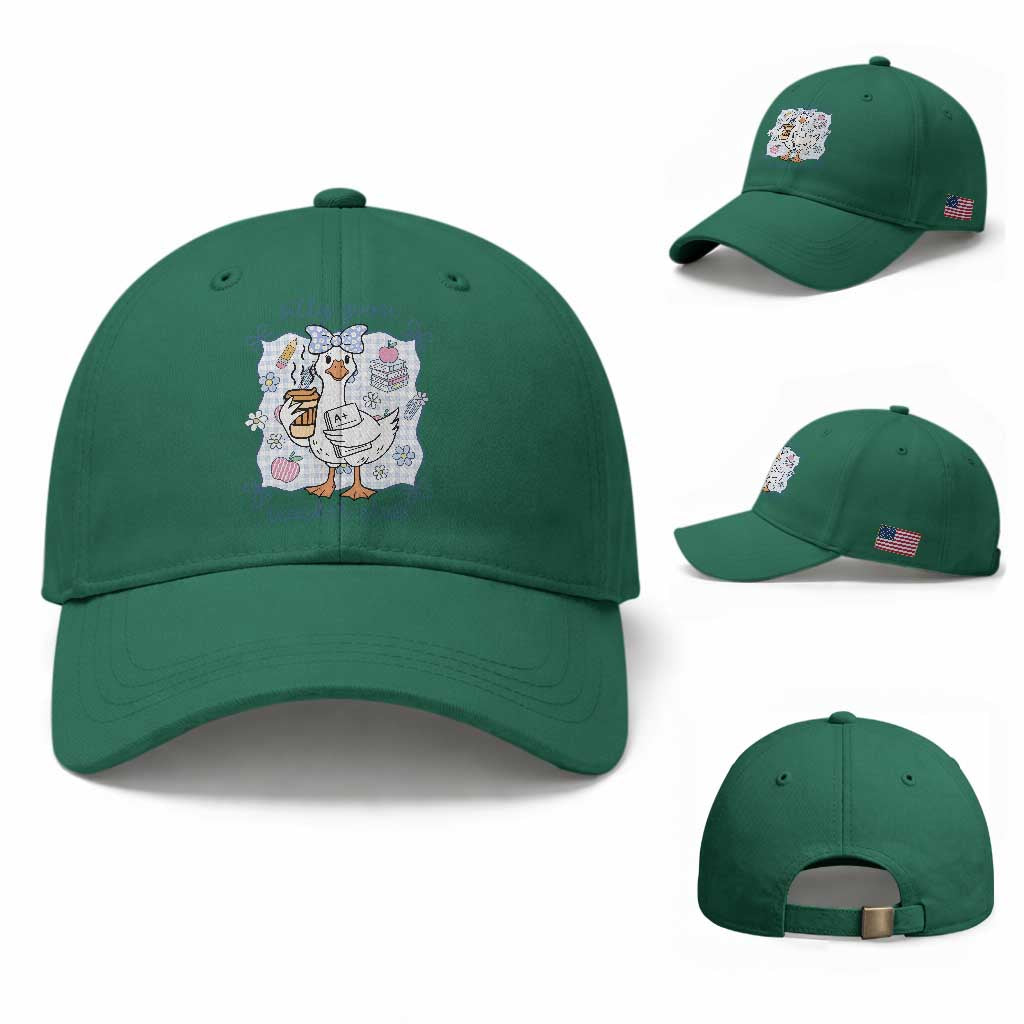 Silly Goose Teacher Club Baseball Cap Funny Back to School First Day