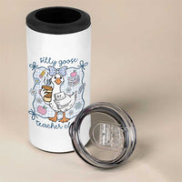 Silly Goose Teacher Club 4 in 1 Can Cooler Tumbler Funny Back to School First Day