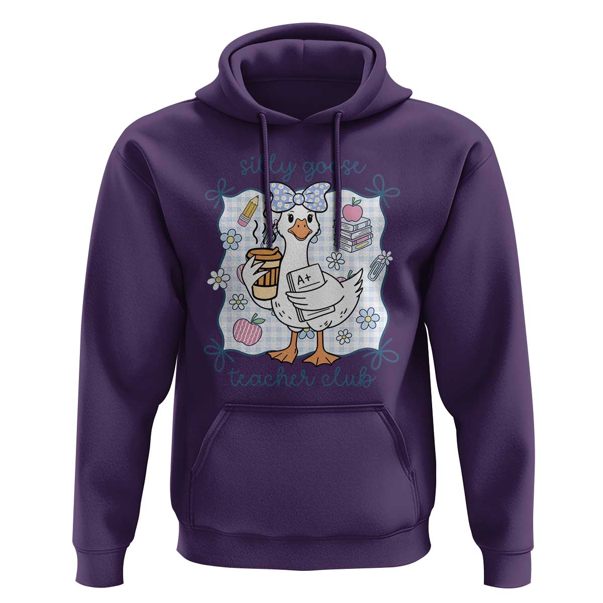 Silly Goose Teacher Club Hoodie Funny Back to School First Day