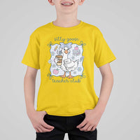 Silly Goose Teacher Club T Shirt For Kid Funny Back to School First Day