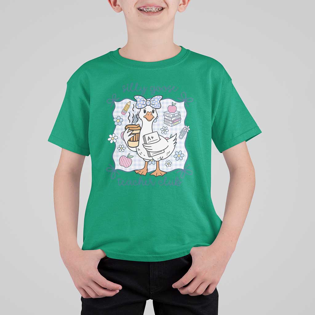 Silly Goose Teacher Club T Shirt For Kid Funny Back to School First Day