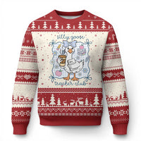 Silly Goose Teacher Club Ugly Christmas Sweater Funny Back to School First Day