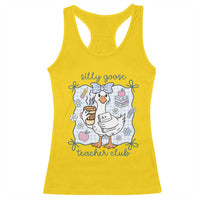 Silly Goose Teacher Club Racerback Tank Top Funny Back to School First Day