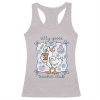 Silly Goose Teacher Club Racerback Tank Top Funny Back to School First Day