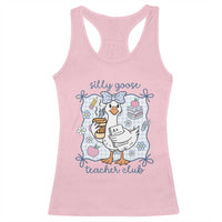 Silly Goose Teacher Club Racerback Tank Top Funny Back to School First Day