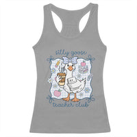 Silly Goose Teacher Club Racerback Tank Top Funny Back to School First Day